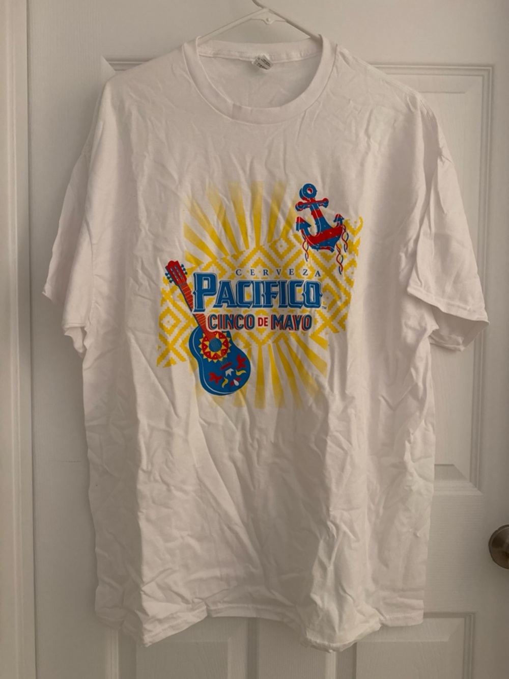 Fruit of the Loom White Pacifico Cinco de Mayo t-shirt. NEW W/O tags.